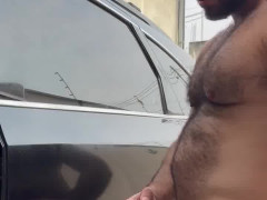 hairy indian stud cock wank and shoots big cumload